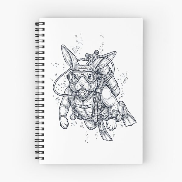 Item preview, Rabbit Scuba Diving Diver Animal Lover designed and sold by TerryConnells.