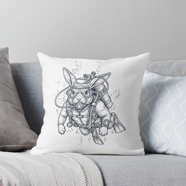 Item preview, Rabbit Scuba Diving Diver Animal Lover designed and sold by TerryConnells.
