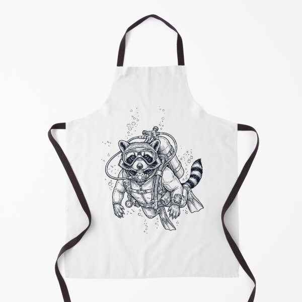 Item preview, Raccoon Scuba Diving Diver Animal Lover designed and sold by TerryConnells.