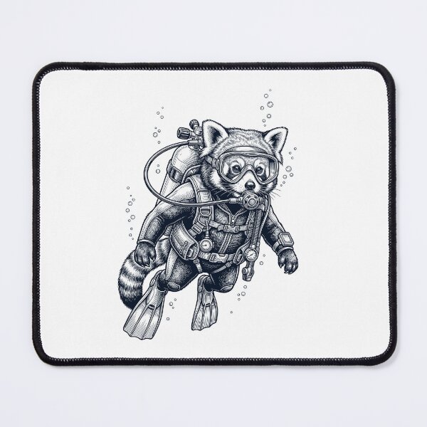 Item preview, Red Panda Scuba Diving Diver Animal Lover designed and sold by TerryConnells.