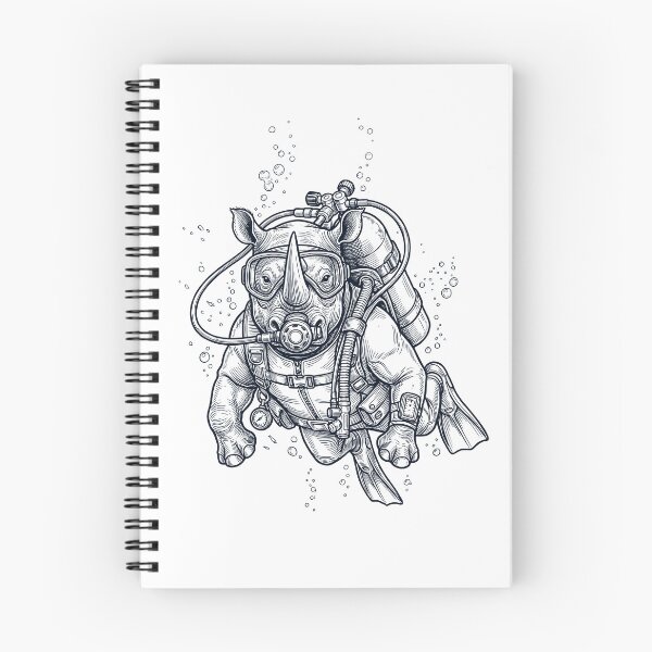 Item preview, Rhino Scuba Diving Diver Animal Lover designed and sold by TerryConnells.
