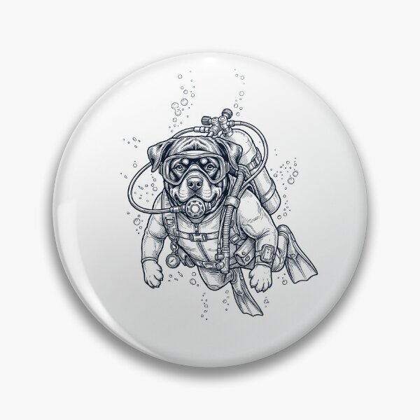 Item preview, Rottweiler Scuba Diving Diver Dog Owner designed and sold by TerryConnells.