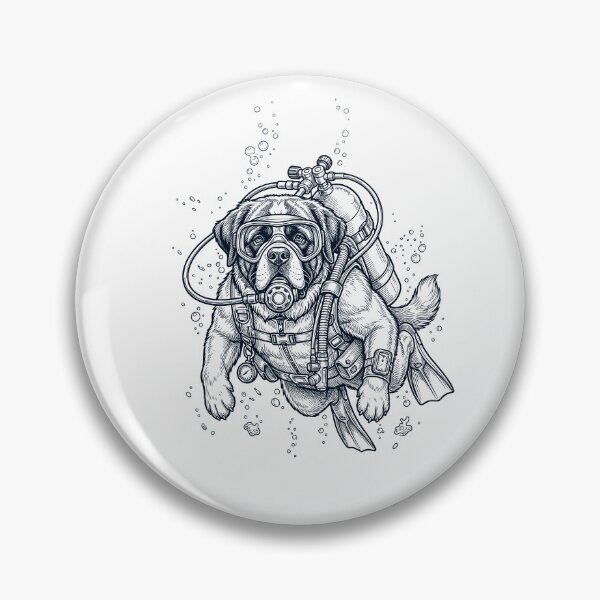 Item preview, Saint Bernard Scuba Diving Diver Dog Owner designed and sold by TerryConnells.