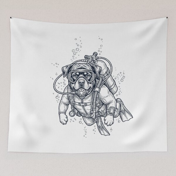 Item preview, Rottweiler Scuba Diving Diver Dog Owner designed and sold by TerryConnells.