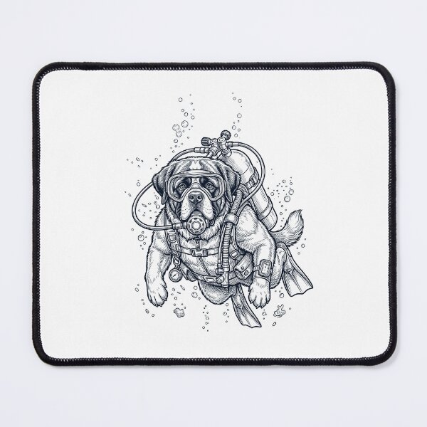 Item preview, Saint Bernard Scuba Diving Diver Dog Owner designed and sold by TerryConnells.