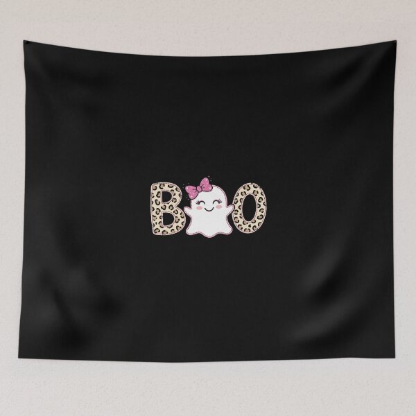 Item preview, Halloween Ghost Boo Cute Leopard Print Pink Bow Spooky Seaso designed and sold by longngusuc.