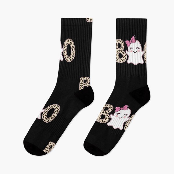 Item preview, Halloween Ghost Boo Cute Leopard Print Pink Bow Spooky Seaso designed and sold by longngusuc.