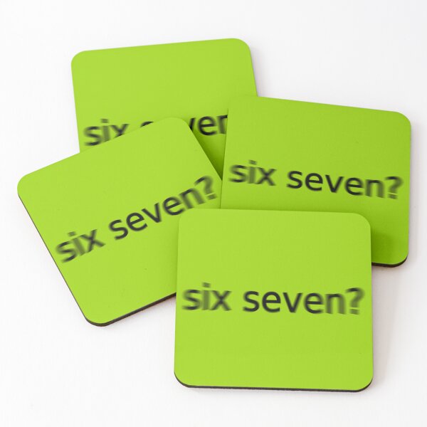 Item preview, Six Seven Supreme Green Question Unique Artwork Sign designed and sold by Doctor Schtrudel.