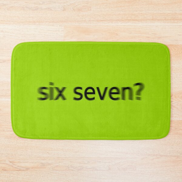 Item preview, Six Seven Supreme Green Question Unique Artwork Sign designed and sold by Doctor Schtrudel.
