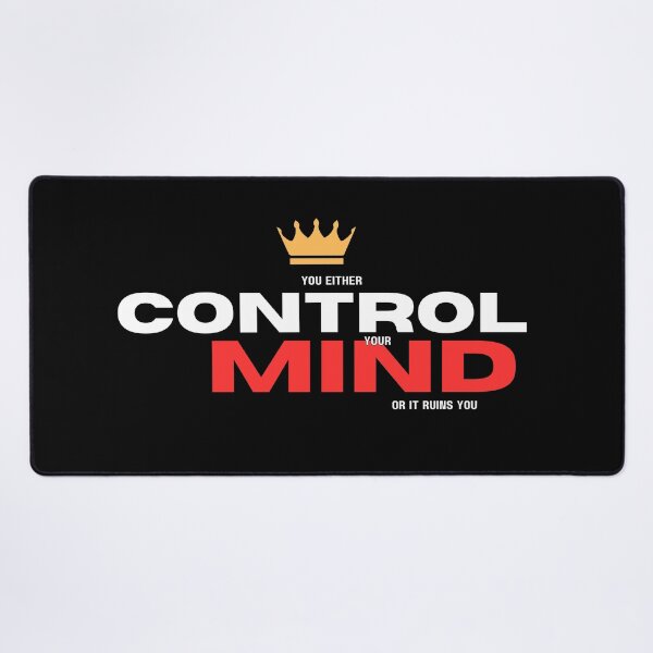 Item preview, Control Your Mind Quotes for Him designed and sold by WarriorsArmour.