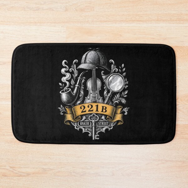 Item preview, Sherlock Holmes 221B Baker Street Vintage Violin Crest designed and sold by Fenay Designs.
