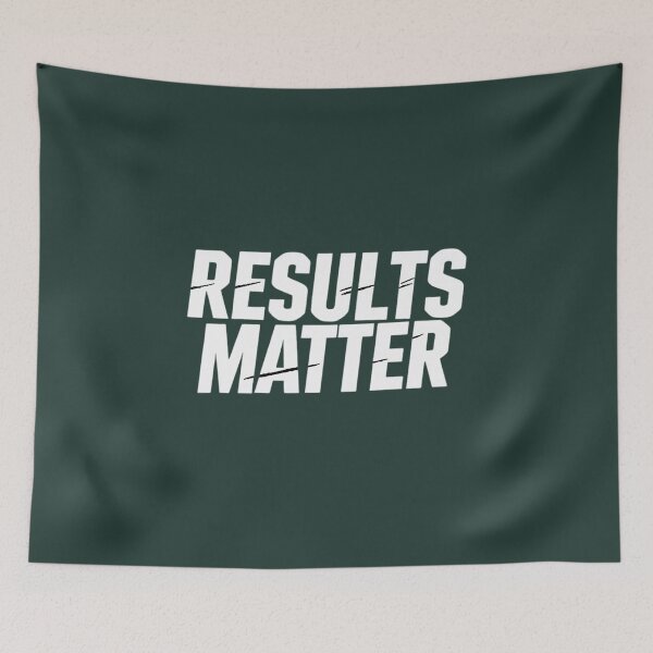 Item preview, Results Matter Gym Workout Discipline Quote designed and sold by Endless7Art.