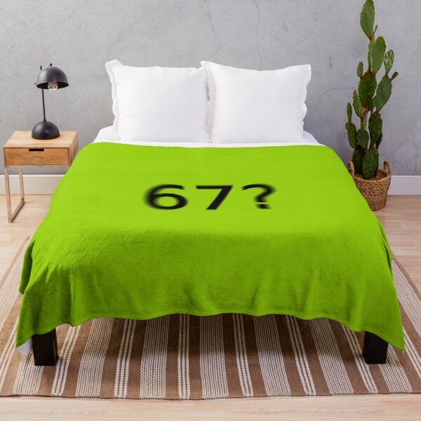 Item preview, 67 Six Seven Supreme Green Question Unique Artwork Sign designed and sold by Doctor Schtrudel.