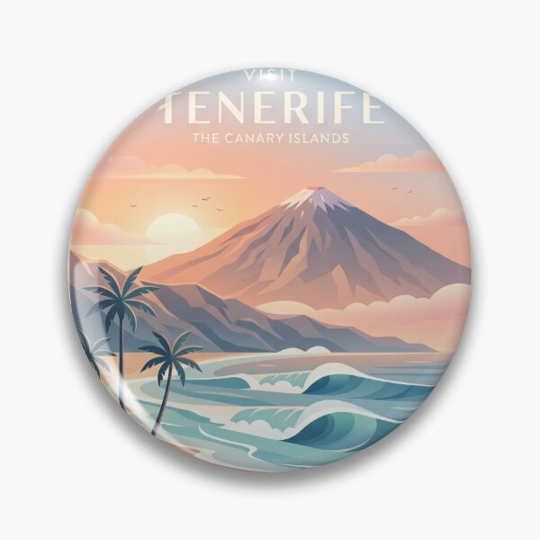 Aperçu de l'œuvre Visitez Tenerife, les îles Canaries – une destination de voyage pittoresque et une ambiance d'évasion insulaire créée et vendue par ArtsyExplorer.