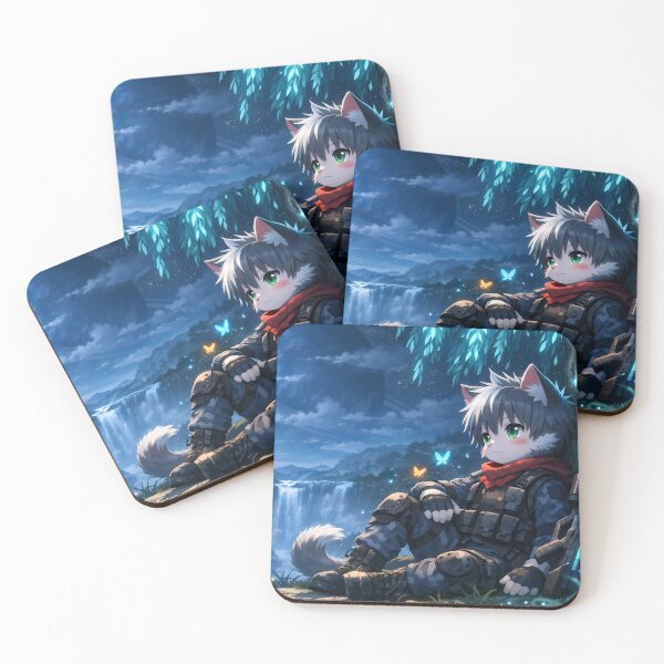 Item preview, Catboy Beneath a Tree on an Alien Moon designed and sold by Moondigger Merch.