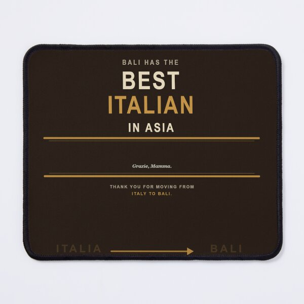 Item preview, Bali Has the Best Italian in Asia | Grazie Mamma | gold designed and sold by Bali-day-Bali.