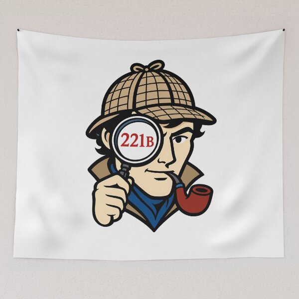 Item preview, 221B Sherlock Holmes Comic Book Detective Pop Art designed and sold by Fenay Designs.