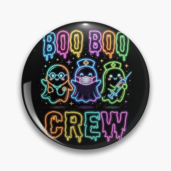 Item preview, Boo Boo Crew Cute Nurse Doctor Ghost Halloween Neon designed and sold by longngusuc.