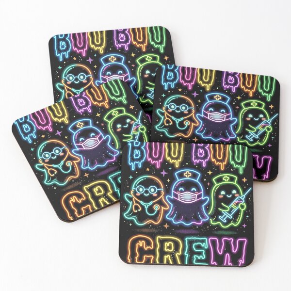 Item preview, Boo Boo Crew Cute Nurse Doctor Ghost Halloween Neon designed and sold by longngusuc.