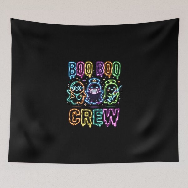 Item preview, Boo Boo Crew Cute Nurse Doctor Ghost Halloween Neon designed and sold by longngusuc.