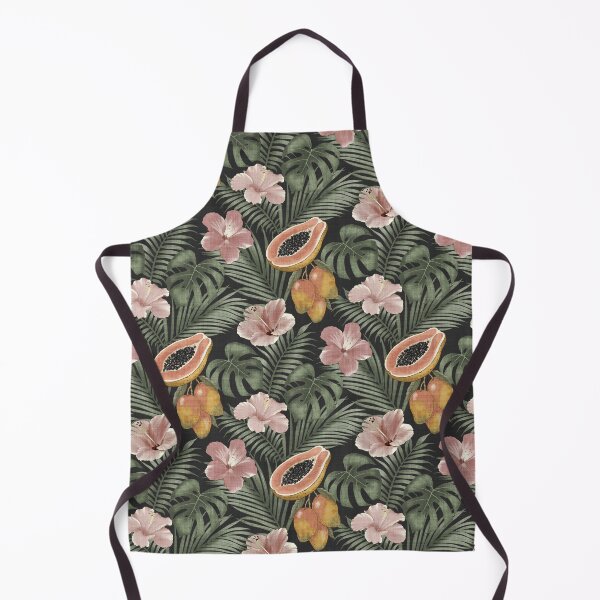 Item preview, Midnight Black Tropical Botanical Monstera Hibiscus Maximalist Garden designed and sold by chrisdembinski.