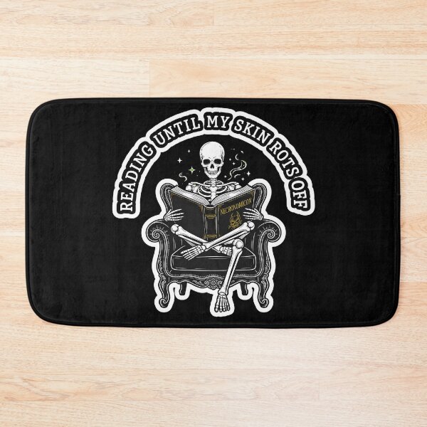 Item preview, Funny Reading Skeleton Sticker - Reading Until My Skin Rots Off Dark Academia designed and sold by Jankes88.