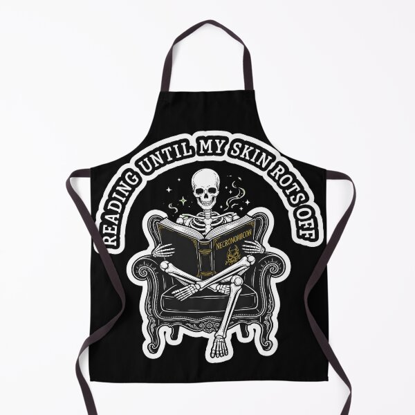 Item preview, Funny Reading Skeleton Sticker - Reading Until My Skin Rots Off Dark Academia designed and sold by Jankes88.
