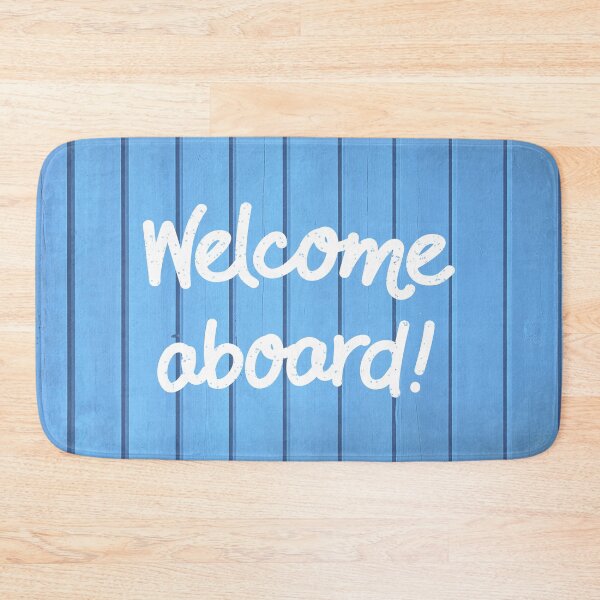 Item preview, Welcome Aboard Boat Crew Fun Nautical Design designed and sold by CreativeBridge.