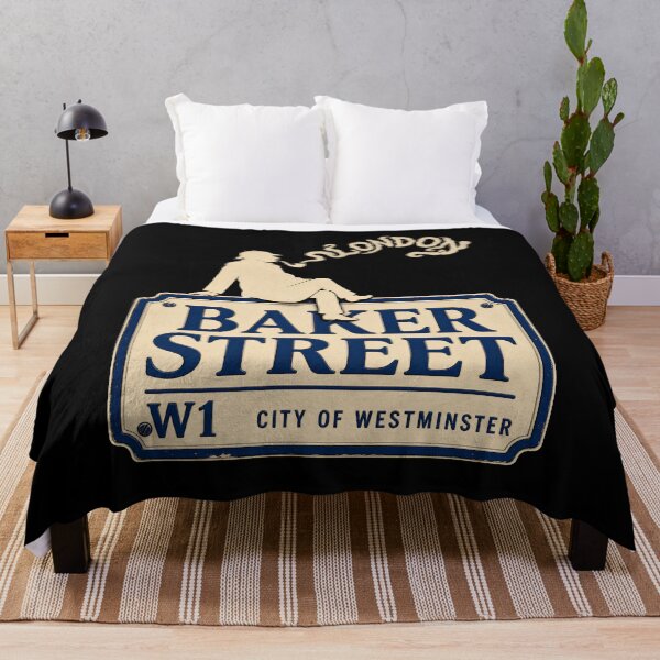 Item preview, Baker Street London Sherlock Holmes Vintage Enamel Sign Art designed and sold by Fenay Designs.