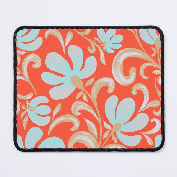 Item preview, Coral Folk Botanical Floral Pattern designed and sold by AneissPiaf.