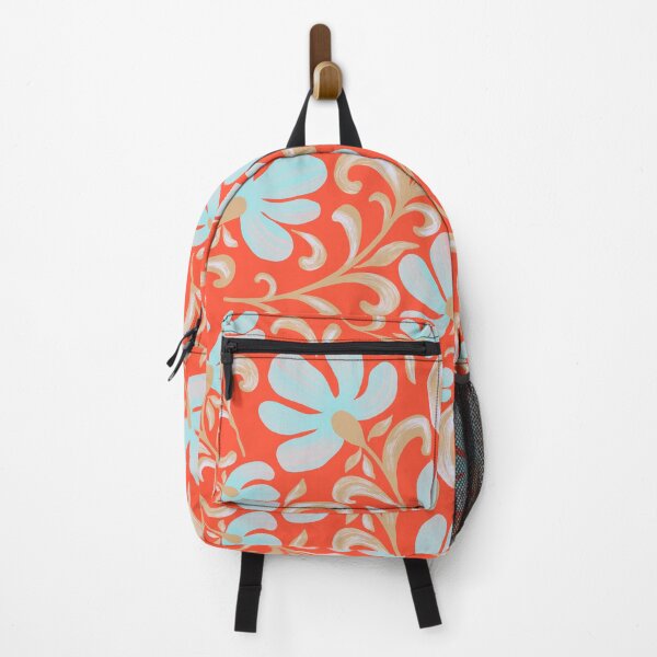Item preview, Coral Folk Botanical Floral Pattern designed and sold by AneissPiaf.