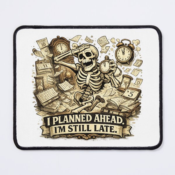 Item preview, Skeleton - I Planned Ahead. I'm Still Late. designed and sold by ESSClothing.