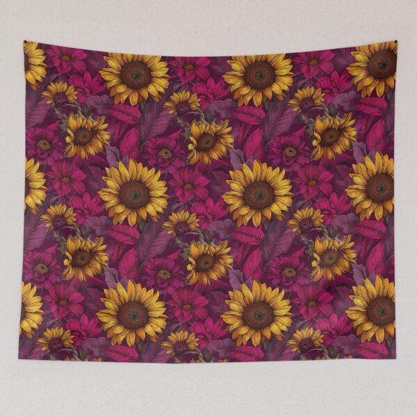 Item preview, Classic Sunflower Print  - Birth Flower Pattern - Anniversary Gift Ideas designed and sold by RoyalStarsPatts.