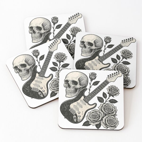 Item preview, Rose skull n play designed and sold by AltPentatonic.
