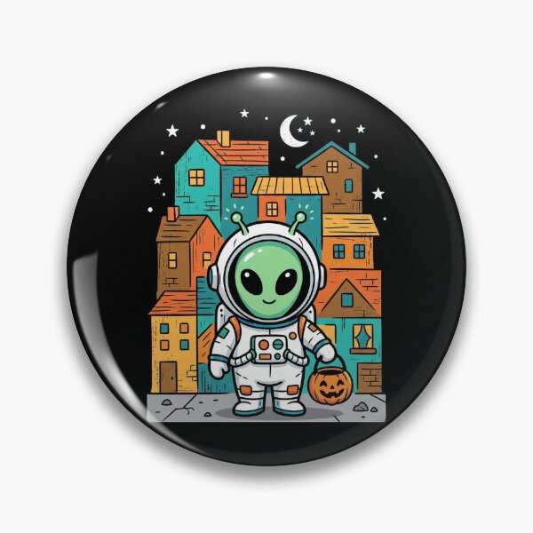 Item preview, Cute Alien Halloween Trick-Or-Treat Astronaut Spaceman designed and sold by longngusuc.