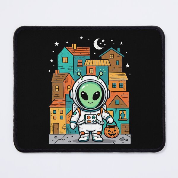 Item preview, Cute Alien Halloween Trick-Or-Treat Astronaut Spaceman designed and sold by longngusuc.