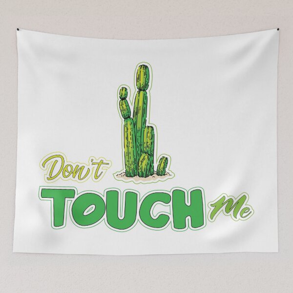 Item preview, Dont Touch Me Cactus Funny Plant Tags Art designed and sold by SP Motif.