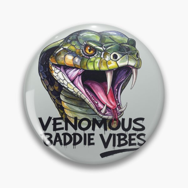 Item preview, Venomous baddie vibes, poisonous snake designed and sold by LiskoDesign.