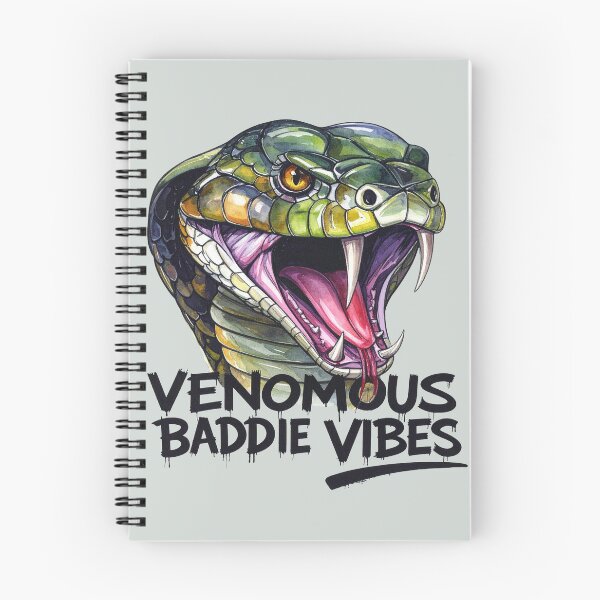 Item preview, Venomous baddie vibes, poisonous snake designed and sold by LiskoDesign.
