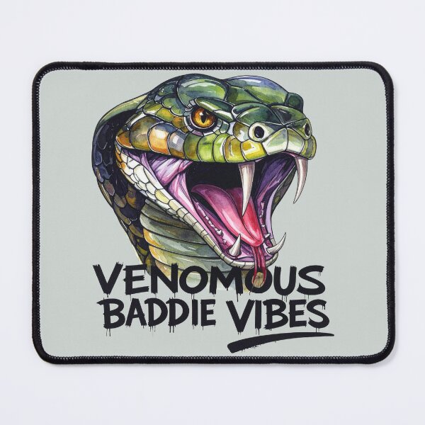 Item preview, Venomous baddie vibes, poisonous snake designed and sold by LiskoDesign.