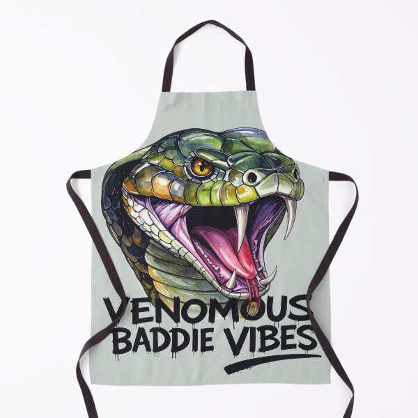 Item preview, Venomous baddie vibes, poisonous snake designed and sold by LiskoDesign.