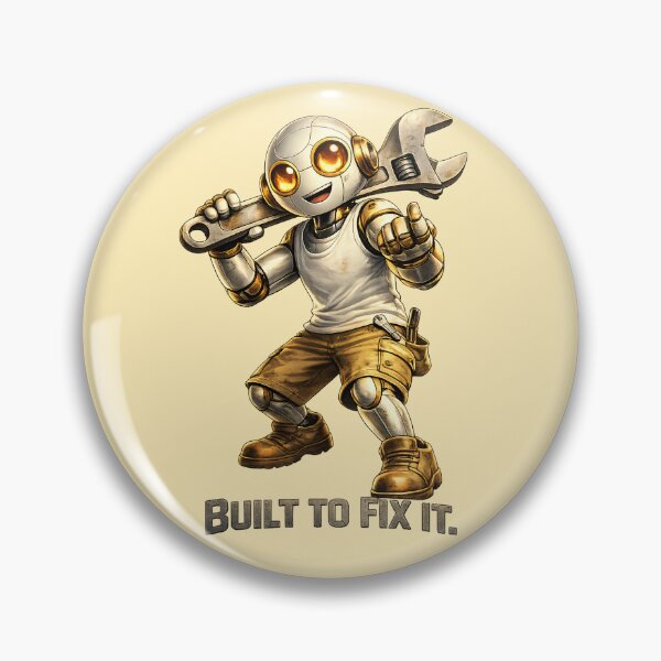 Item preview, Friendly Robot Mechanic – Built To Fix It Design designed and sold by Yomere.