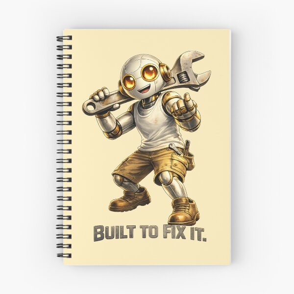 Item preview, Friendly Robot Mechanic – Built To Fix It Design designed and sold by Yomere.