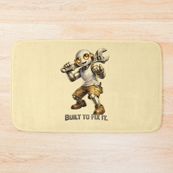 Item preview, Friendly Robot Mechanic – Built To Fix It Design designed and sold by Yomere.