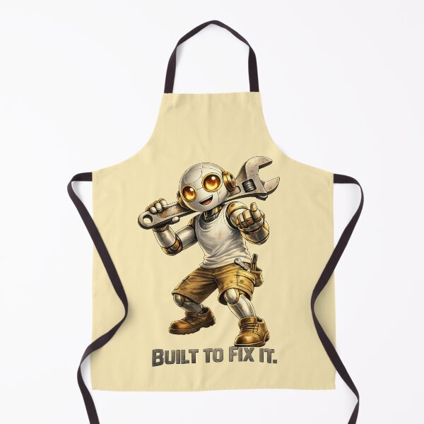 Item preview, Friendly Robot Mechanic – Built To Fix It Design designed and sold by Yomere.
