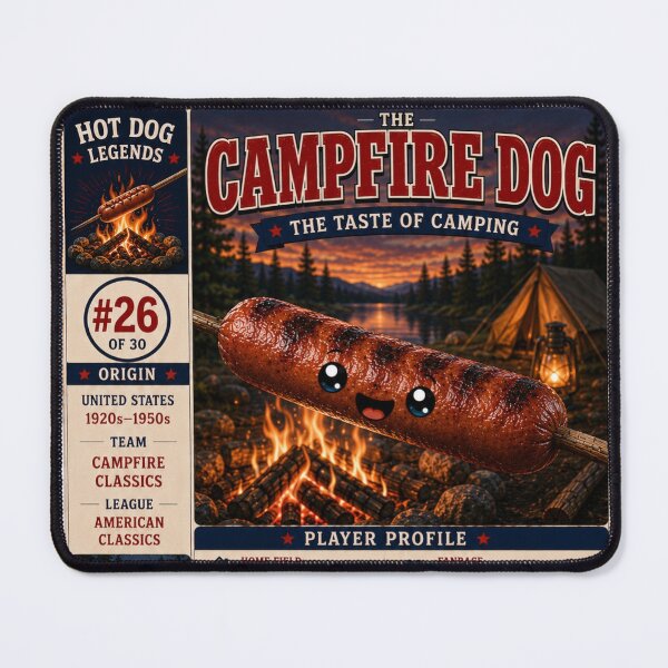 Item preview, Hotdog Heroes Campfire Dog designed and sold by 1mooreroy.
