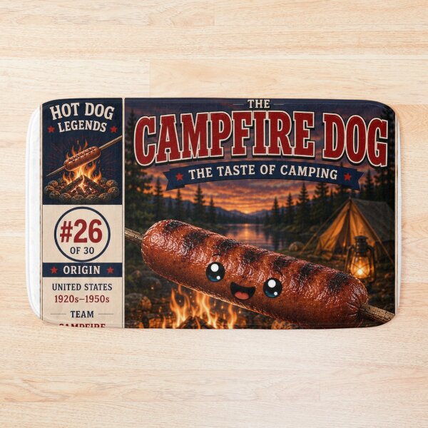 Item preview, Hotdog Heroes Campfire Dog  designed and sold by 1mooreroy.