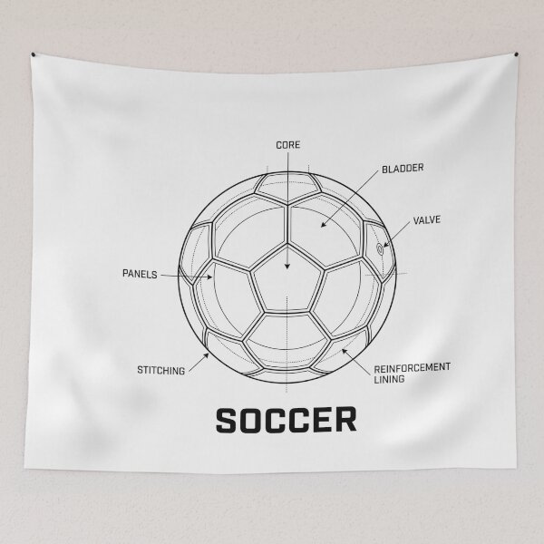 Item preview, Vintage Football Blueprint Minimalist Patent Drawing Shirt designed and sold by Mr-wow.