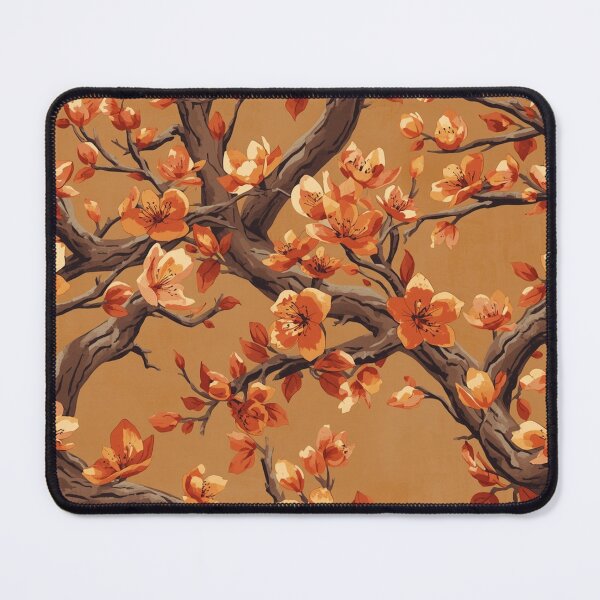 Item preview, Orange Sakura Flower | Vibrant Floral Japanese Botanical Watercolour designed and sold by Desolaa_Arts.