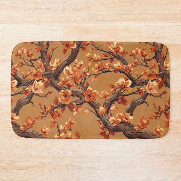 Item preview, Orange Sakura Flower | Vibrant Floral Japanese Botanical Watercolour designed and sold by Desolaa_Arts.